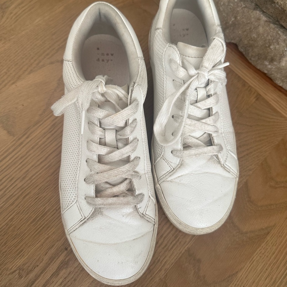White sneakers